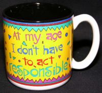 Potpourri Press AT MY AGE Coffee Mug Vintage 1991